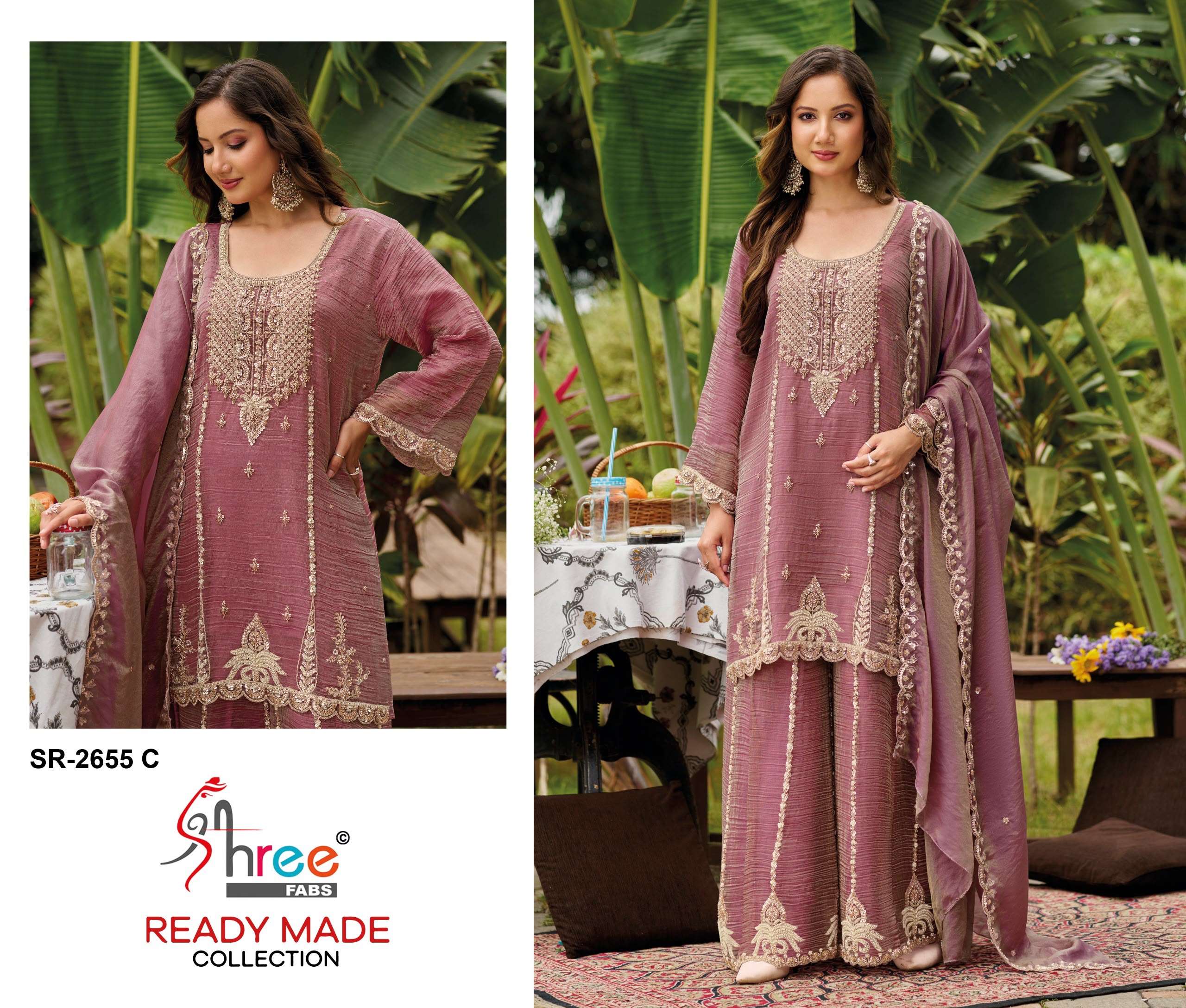 SHREE FABS 2655 SALSA WITH BEATS WORK PALAZZO SUIT 3 PIECE FUNCTION TYPE RETAILER 
